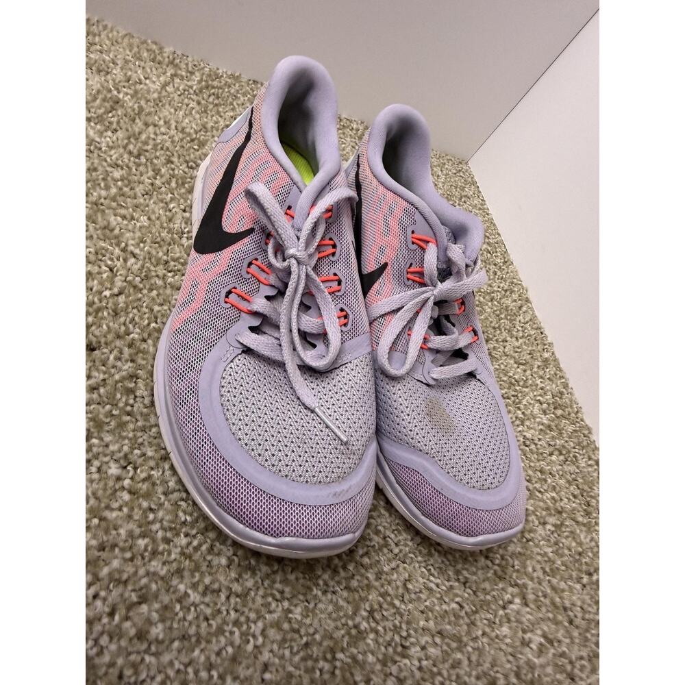 Nike Free 5.0 Shoes Womens Size 7 Purple Pink Mesh Running Sneakers 724383-502